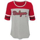 Girls 7-16 Wisconsin Badgers Fan-tastic Tee, Size: L 14, Grey