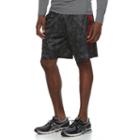 Men's Tek Gear&reg; Printed Laser-cut Basketball Shorts, Size: Large, Black