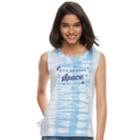 Juniors' Give Me Some Space Tie-dye Tank Top, Teens, Size: Xxl, Blue