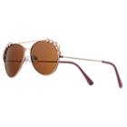 Girls 4-16 Rose Gold Metal Aviator Sunglasses, Girl's