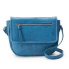 Ili Leather Flap Crossbody Bag, Women's, Blue
