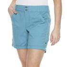Women's Gloria Vanderbilt Maren Twill Shorts, Size: 4, Dark Blue