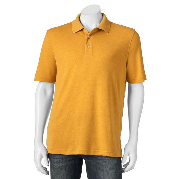 Men's Croft & Barrow&reg; Signature Polo, Size: Large, Yellow