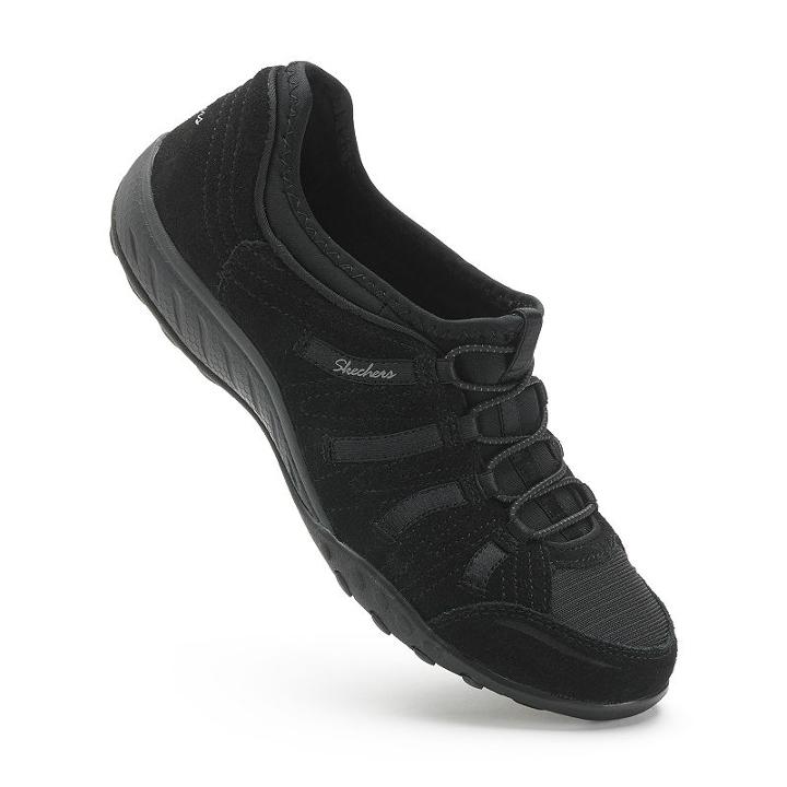 Skechers Relaxed Fit Breathe Easy Big Bucks Women's Shoes, Girl's, Size: 6, Grey (charcoal)