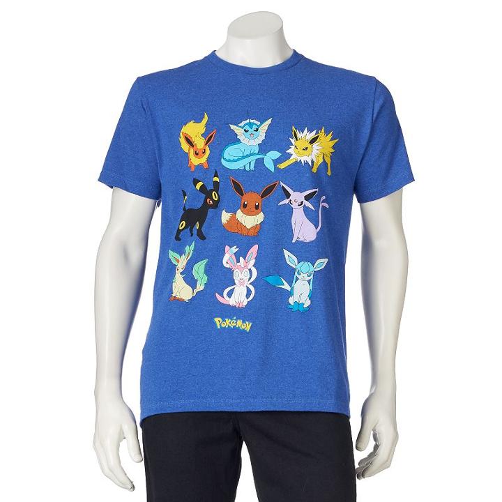 Men's Pokemon Gang Tee, Size: Xxl, Brt Blue