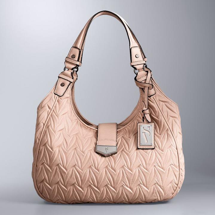 Simply Vera Vera Wang Tailor Large Hobo, Women's, Light Pink