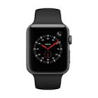 Apple Watch Series 3 (gps + Cellular) 42mm Space Gray Aluminum Case With Black Sport Band, Grey