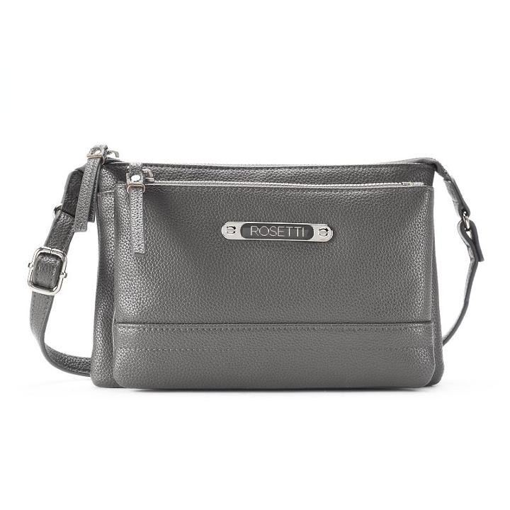 Rosetti Freida Double Entry Mini Crossbody Bag, Women's, Med Grey