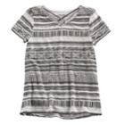 Girls 7-16 & Plus Size Mudd&reg; Cage Front Tee, Size: 12, Black