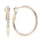 Lc Lauren Conrad Hoop Earrings, Women's, Yellow