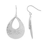 Silver Classics Sterling Silver Openwork Teardrop Earrings, Women's, Grey