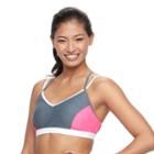 Women's Free Country Colorblock Crisscross Bikini Top, Size: Small, Pink Other
