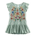 Girls 7-16 Miss Chievous Embroidered Lace Top, Girl's, Size: Large, Med Green