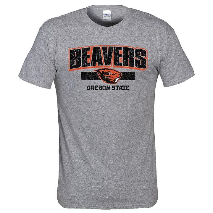 Men's Oregon State Beavers Operator Tee, Size: Small, Med Grey