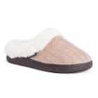 Muk Luks Women's Knit Clog Slippers, Size: Medium, Lt Brown