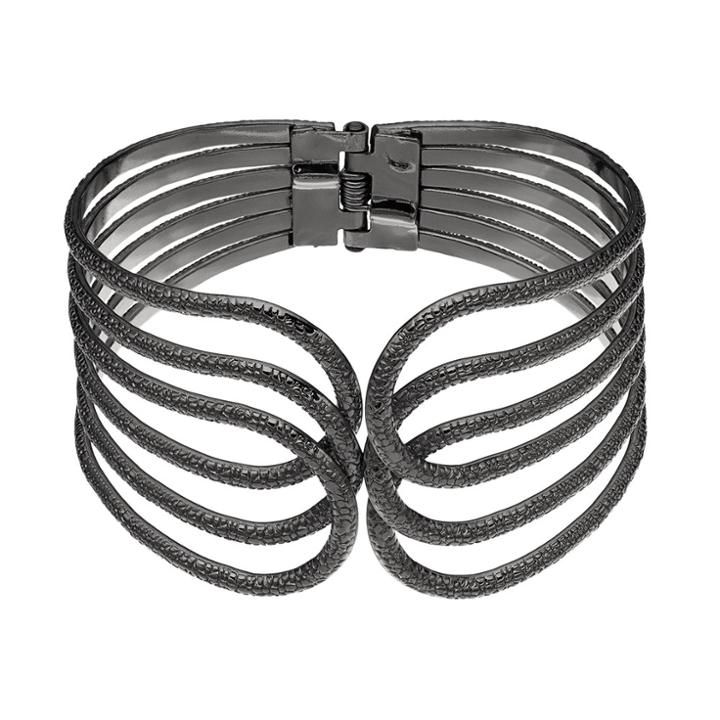 Plus Size Textured Openwork Bangle Bracelet, Women's, Oxford