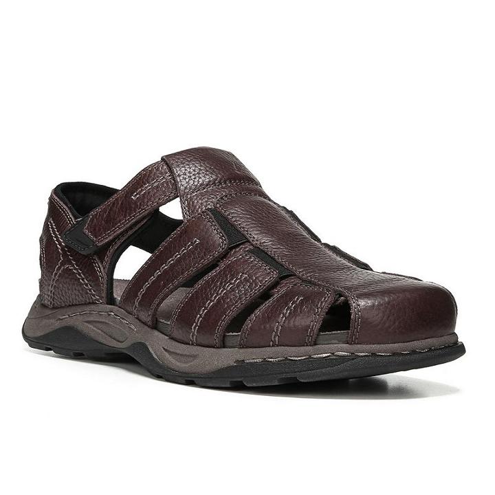 Dr. Scholl's Hewitt Men's Fishermen Sandals, Size: Medium (7), Brown
