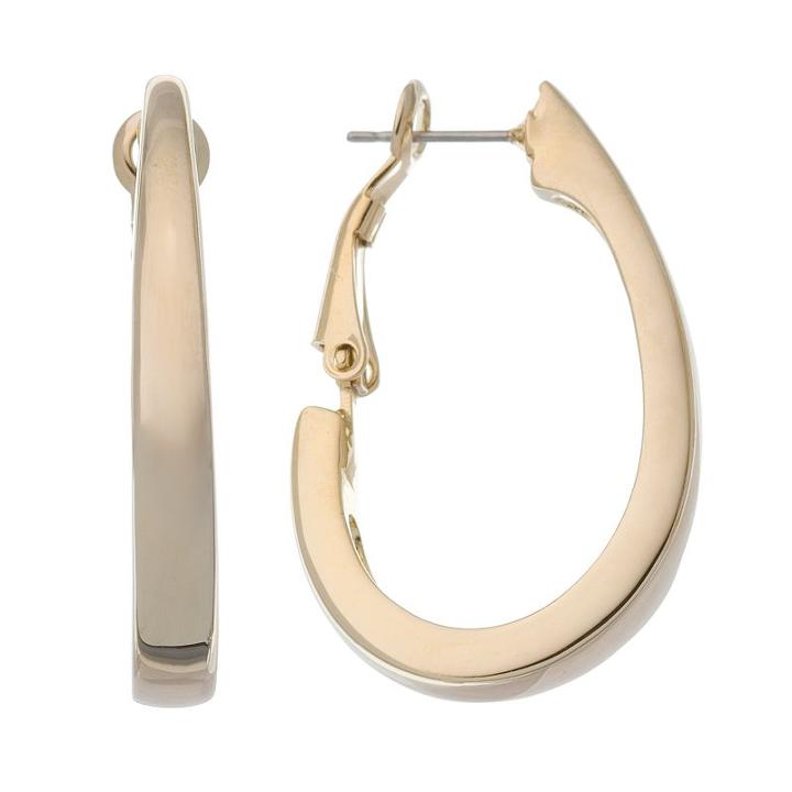 Napier J-hoop Earrings, Women's, Yellow