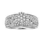 Love Always Platinum Over Silver 3/4-ct. T.w. Diamond Ring, Women's, Size: 6, White