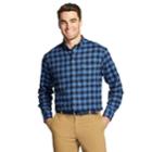 Men's Izod Classic-fit Plaid Flannel Button-down Shirt, Size: Xxl, Blue
