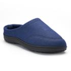 Men's Isotoner Chandler Knit Twill Hoodback Clog Slippers, Size: Large, Blue