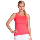 Women's Tail Coral Glam Daria Square Neck Tennis Tank, Size: Large, Med Orange