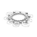 Apt. 9&reg; Bead & Circle Charm Textured Stretch Bracelet, Women's, Multicolor