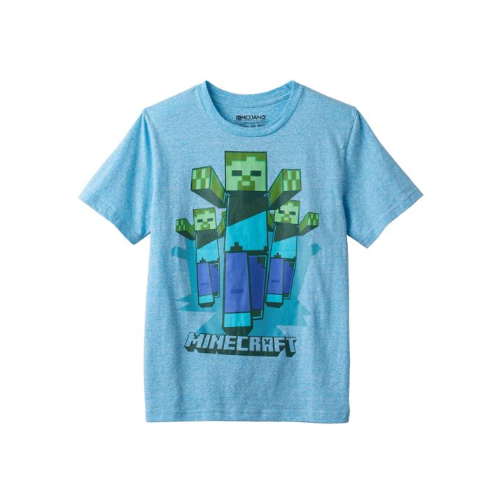 Boys 8-20 Minecraft Zombie Tee, Boy's, Size: Small, Blue (navy)
