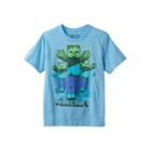 Boys 8-20 Minecraft Zombie Tee, Boy's, Size: Small, Blue (navy)