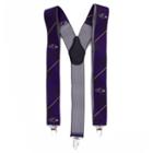 Men's Baltimore Ravens Oxford Suspenders, Purple