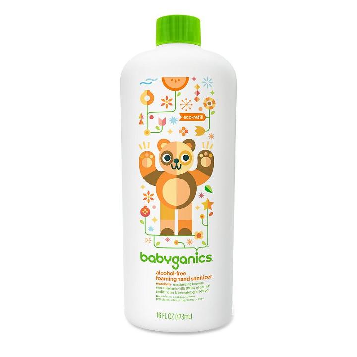 Babyganics 16-oz. Alcohol-free Foaming Hand Sanitizer Refill, White