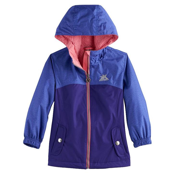 Girls 4-6x Zeroxposur Midweight Elissa Transitional Jacket, Size: 6-6x, Brt Purple