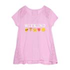Girls 7-16 & Plus Size Harper & Elliott Lace Back High-low Hem Graphic Tee, Size: Large, Lt Purple