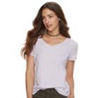 Women's Sonoma Goods For Life&trade; Essential V-neck Tee, Size: Large, Lt Purple