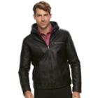 Men's Rock & Republic Faux-leather Jacket, Size: Large, Black
