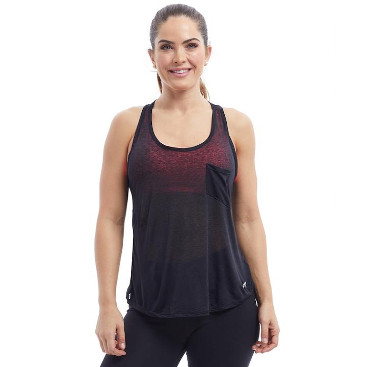 Women's Marika Game On Racerback Tank, Size: Small, Black
