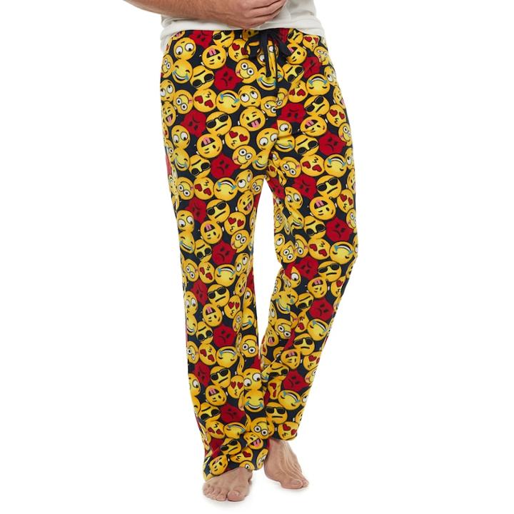 Big & Tall Croft & Barrow&reg; Patterned Microfleece Lounge Pants, Men's, Size: M Tall, Dark Blue