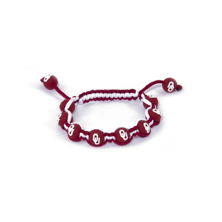 Oklahoma Sooners Bead Bracelet, Girl's, Multicolor