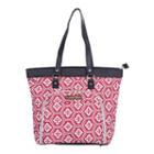 Jenni Chan Aria Snowflake 18-inch Computer Tote, Adult Unisex, Red