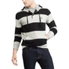 Men's Chaps Regular-fit Striped Hoodie, Size: Xxl, Black