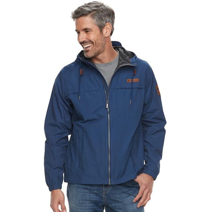 Men's Columbia Rockwell Falls Windbreaker Jacket, Size: Xxl, Blue