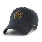 Adult '47 Brand Milwaukee Brewers Clean Up Hat, Men's, Black