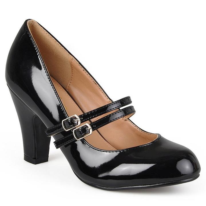 Journee Collection Wendy Mary Janes, Girl's, Size: 10 Wide, Black