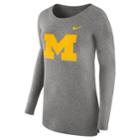 Women's Nike Michigan Wolverines Cozy Knit Top, Size: Small, Med Green