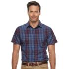 Men's Haggar Classic-fit Button-down Shirt, Size: Large, Blue (navy)