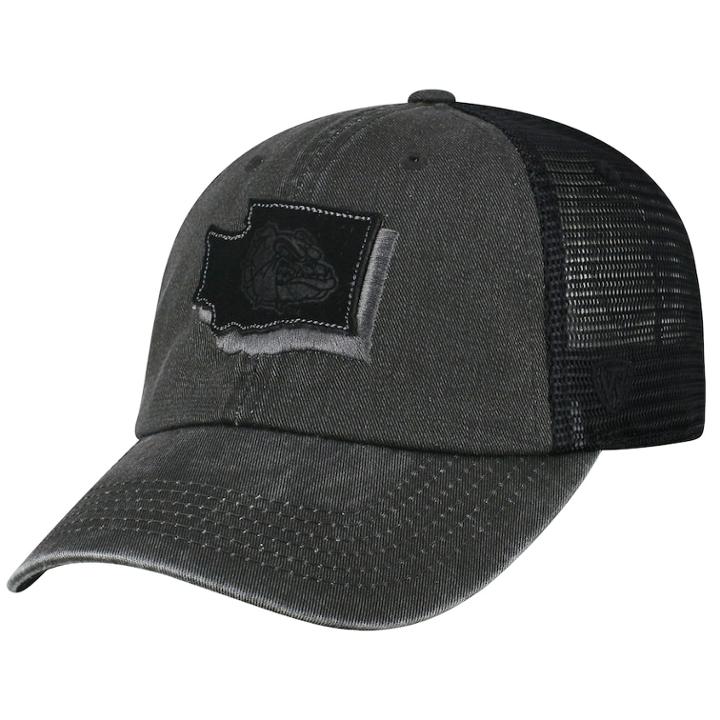 Adult Top Of The World Gonzaga Bulldogs Land Vintage-washed Cap, Men's, Black