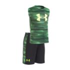 Boys 4-7 Under Armour Speed Lines Muscle Tee & Shorts Set, Size: 7, Green