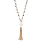 Simply Vera Vera Wang Double Strand Tassel Pendant Necklace, Women's, Multicolor