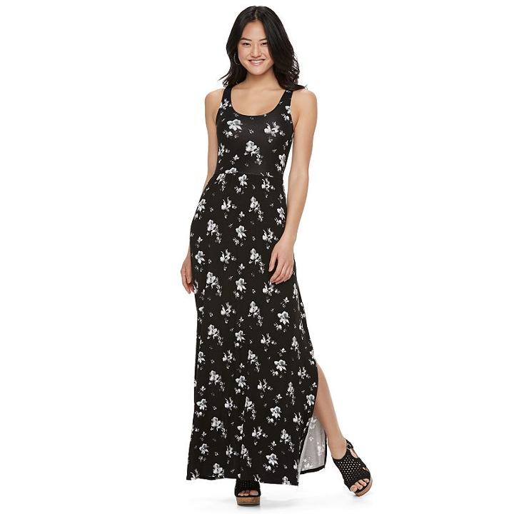 Juniors' So® Crossback Maxi Dress, Girl's, Size: Xl, Black