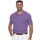 Big & Tall Croft & Barrow&reg; Classic-fit Easy-care Interlock Polo, Men's, Size: L Tall, Med Purple